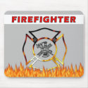 Firefighter Mouse Pads mousepads by bonfire46 Firefighter Mouse Pads mousepads