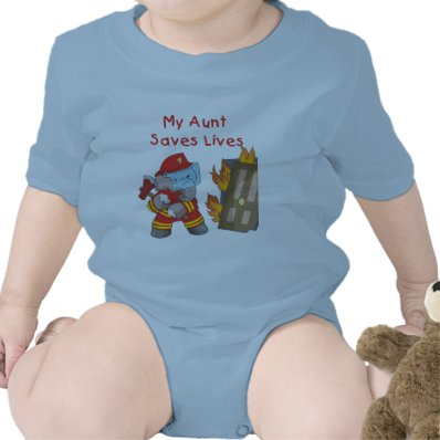 Firefighter  My Aunt Saves Lives Tshirts and Gifts