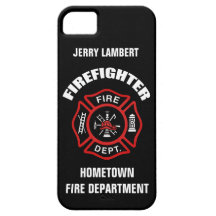 Firefighter Name Template iPhone 5 Cover