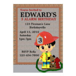 Firefighter Party Invite