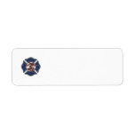 Firefighter Patriotic Maltese Custom Return Address Labels