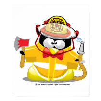 Firefighter Penguin posters