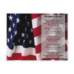 firefighter prayer black print postcards