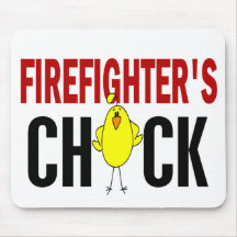 Firefighter’s Chick Mouse Pad