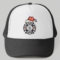 Firefighter Santa Claus hats