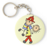 Firefighter Saving Lives T-shirts and Gifts Keychain