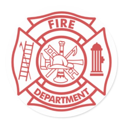 Firefighter Scramble Round Sticker by MyHeartFire