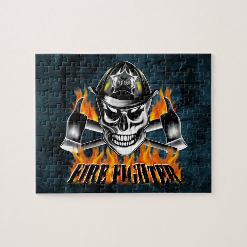 Firefighter Skull 4 and Flaming Axes Puzzle