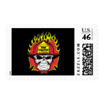 Firefighter Skull postage