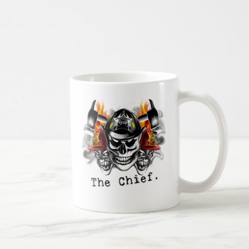 Firefighter Skulls: The Chief. Classic White Coffee Mug
