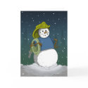 Firefighter Snowman cards by adrianropp Firefighter Snowman cards