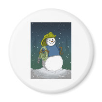 Firefighter Snowman magnets by adrianropp Firefighter Snowman magnets