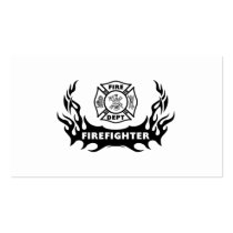 Firefighter Tattoo Business Card