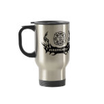 Firefighter Tattoo Graphic Travel Mug