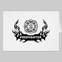 Firefighter Tattoo cards
