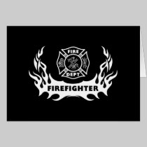Firefighter Tattoo cards
