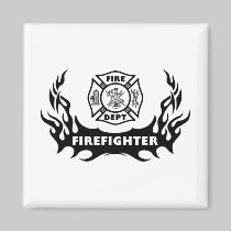 Firefighter Tattoo magnets