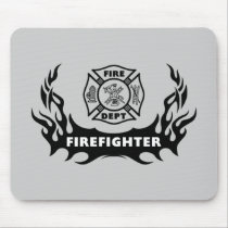 Firefighter Tattoo mousepads