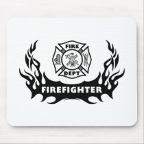 Firefighter Tattoo mousepads