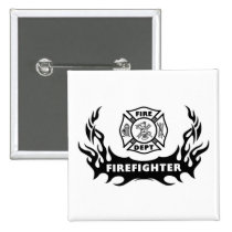 Firefighter Tattoo buttons
