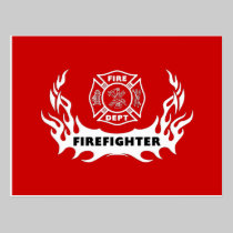 Firefighter Tattoo postcards