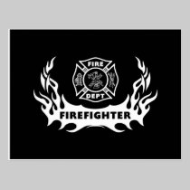 Firefighter Tattoo postcards