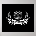 Firefighter Tattoo Posters