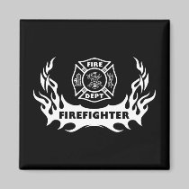 Firefighter Tattoo magnets