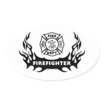 Firefighter Tattoo Stickers