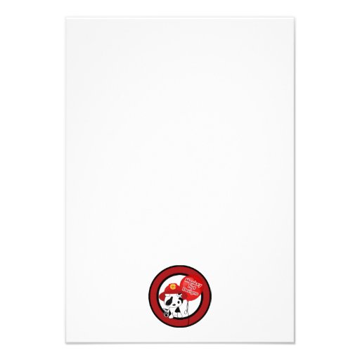 FIREFIGHTER Thank You 3.5"x5" (FLAT style) FF01B Custom Invitations