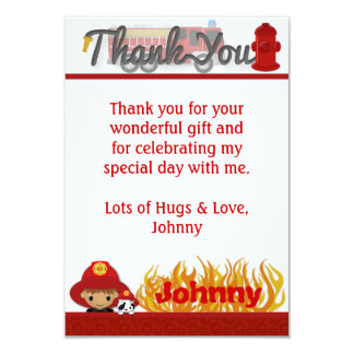Firefighter Thank You Cards, Firefighter Thank You Card Templates ...