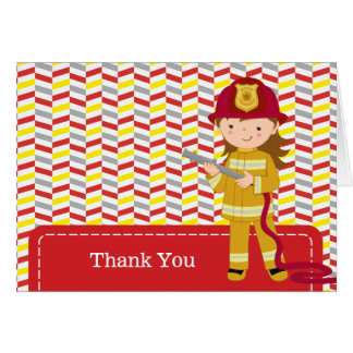 Firefighter Thank You Cards | Zazzle