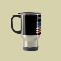 Firefighter Travel Mug Patriotic Theme