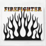 Firefighter Tribal Flames Mouse Pad