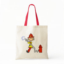 Firefighter with Hose Tshirts and Gifts bags