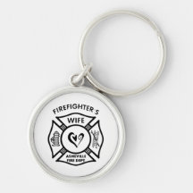 Firefighter Wives of Asheville Fire Dept Key Chain