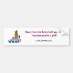 Firefighter Women Bumper Sticker