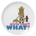 Firefighter Women Dinner Plates
