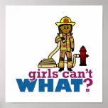 Firefighter Women Poster