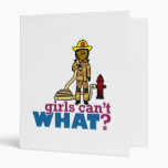 Firefighter Women Vinyl Binder