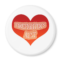 Firefighter's Aunt magnets by lifeisahighway Firefighter's Aunt magnets