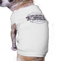 Firefighters Dog Shirt pet clothing