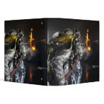 Firefighters extinguish a fire in a training ro binders