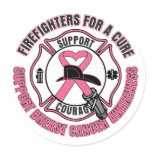 Firefighters For A Cure Breast Cancer Sticker
