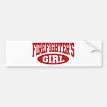 Firefighter's Girl Bumper Stickers