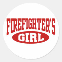 Firefighter's Girl Sticker