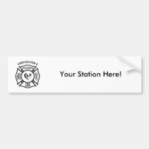Firefighters Girlfriend Bumper Stickers