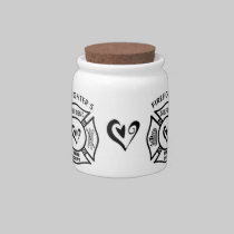 Firefighters Girlfriend candy jars