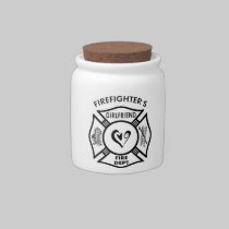 Firefighters Girlfriend candy jars