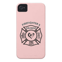 Firefighter's Girlfriend iPhone 4 Case-Mate Case